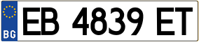 Trailer License Plate